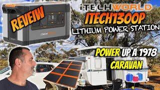 iTechworld iTECH1300P POWER station and 200w SOLAR Blanket REVIEW [upl. by Erich]