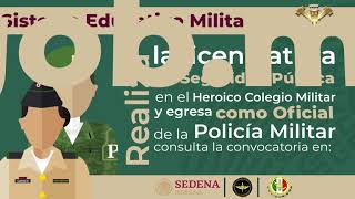 Convocatoria de Admisión para los Cursos de Formación de Policía Militar quot2019quot [upl. by Nnylatsyrk540]