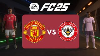 FC 25 GAMEPLAY  MAN UNITED vs BRENTFORD  Premier League 2425 Full Match  4K [upl. by Dimmick]