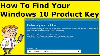 How To Find Your Windows 10 Product Key [upl. by Meurer196]