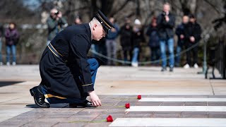 Tomb Guard Earns Badge After His Final Watch [upl. by Natiha]