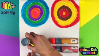 Kandinsky Concentric Circles Tutorial for Toddlers amp Kids [upl. by Aekahs250]