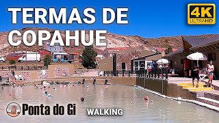 4K PARAÍSO TERMAL en COPAHUE 2023 NEUQUÉN walkingtour al pie de la cordillera PATAGONIA ARGENTINA [upl. by Ettennat]