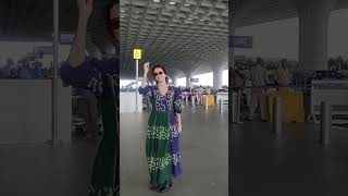 Sanya Malhotra jets off to Udaipur Ready for a glamorous getawaysanyamalhotra viralvideo shorts [upl. by Lledo]