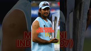 All T20 World Cup Winning Captains from 2007 to 2024 shorts viral [upl. by Tnaryb649]