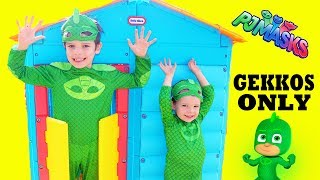 PJ Masks Catboy TRANSFORMS Into Gekko Pretend Play [upl. by Spancake]