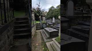 ASMR walk in Graveyard  Headstone Crow cry Cimetière de Montmartre Montmartre Cemetery S694✝️ [upl. by Zemaj]