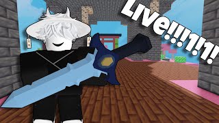 roblox bedwars live for fun [upl. by Ylrebmic]