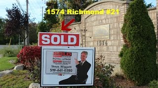 SOLD  London Ontario Real Estate 1574 Richmond Street 21 [upl. by Kcir]