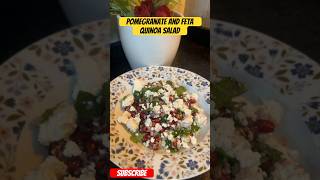 Pomegranate and Feta Quinoa Salad full video on youtube subscribe food viralvideo trending [upl. by Bundy805]