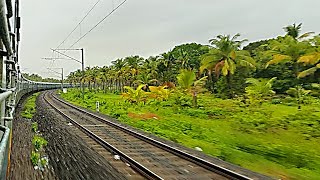 Kerala Train Journey in Monsoons  Enchanting Greenery amp Countryside Views [upl. by Surazal260]