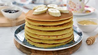 Clatite americane cu banane fara zahar  Pancakes cu banane CC Eng Sub  JamilaCuisine [upl. by Lezlie]