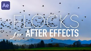 Flocks  After Effects Animate Realistic Flying Birds [upl. by Enialb790]