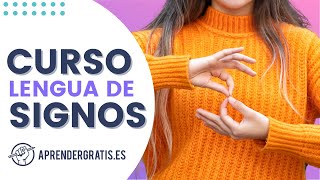 Curso LENGUA de SEÑAS  Lengua de signos española LSE  Tema 1 [upl. by Newton428]