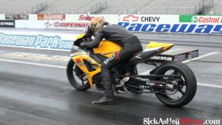 Hayabusa Vs GSXR1000 both 8 second Street Bikes [upl. by Dett]