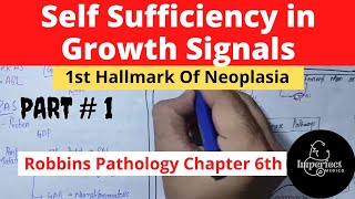 Self sufficiency in Growth Signalspart 11st Hallmark of NeoplasiaRAS and ABL proteins pathology [upl. by Skolnik]