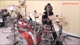 Red Hot Chili Peppers  Cant Stop 8 Year Old Drummer Jonah Rocks [upl. by Mallen]