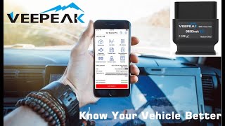 Veepeak OBD2 Bluetooth Scanner for iOS and Android BT4 0 Car Check Engine [upl. by Nylssej]