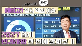 2027 대입 예비고1이라면 알아야 할 2027 입시 핫이슈 [upl. by Olnee405]