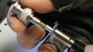 How to install a BNC Crimp On Connector [upl. by Genni]