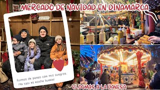 Fuimos a un mercado de Navidad aquí en Dinamarca 🇩🇰 ¡Ya casi es noche buena suscribete vlog [upl. by Caravette]