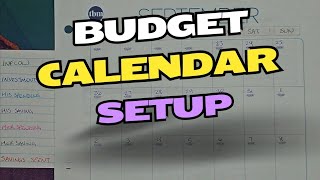 Budget Step 1 Bill Calendar  September 2024  Couple Budgeting [upl. by Dalila]