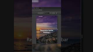 Responsive Navbar with Bootstrap 5 shorts webdesign [upl. by Airrotal886]