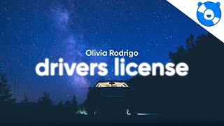 Olivia Rodrigo  drivers license Clean  Lyrics [upl. by Eblehs578]