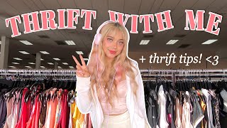 THRIFT WITH ME how to thrift AESTHETIC clothing [upl. by Navap]