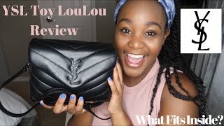 YSL Toy LouLou Handbag Review  What Fits Inside [upl. by Ahsinrad]