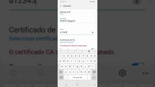 Configuração da rede eduroam no android  USP [upl. by Dressler]