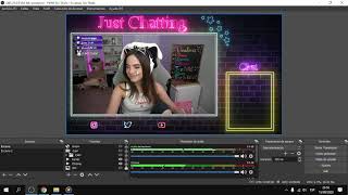 OVERLAY Estilo Neon PARA JUST CHATTING STREAM TWITCH OBS STREAMLABS  GRATIS [upl. by Rafael230]