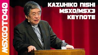 Dr Kazuhiko Nishi MSX0MSX3 keynote [upl. by Iloj934]