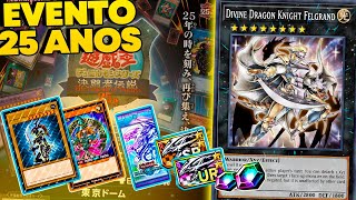 EVENTO QUARTER CENTURY DE YUGIOH NO DUEL LINKS 25 ANOS DO CARD GAME [upl. by Nonie]