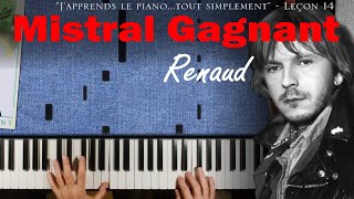 Mistral Gagnant  Renaud  2e année de piano [upl. by Nimrac689]