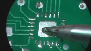 How to Solder QFN MLF chips Using Hot Air without Solder Paste and Stencils [upl. by Gussy278]