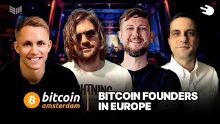 Bitcoin Founders in Europe wJulian Liniger Grafton Clark Mike Jarmuzz and Frank Corva [upl. by Ayanet]