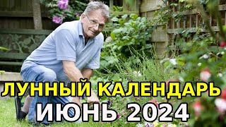 ИЮНЬ 2024 Календарь огородника Лунные фазы по дням [upl. by Bettzel]