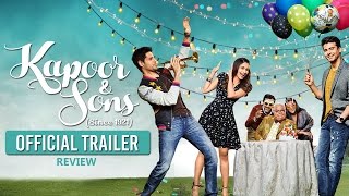 Kapoor amp Sons  Official Trailer REACTION  Sidharth Malhotra Alia Bhatt Fawad Khan [upl. by Gothar]