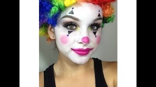 Clown Makeup Tutorial Halloween [upl. by Erdied]