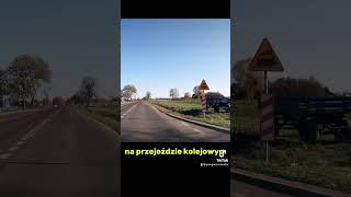 Zagadka drogowa➡️ czy ten znak mówi że na przejeździe mogą być światła 🚦 [upl. by Aonian535]