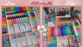 LISA OR LENA  SCHOOL SUPPLIES  MontseMx Lisa lena lisaorlena schoolsupplies [upl. by Aicilana528]