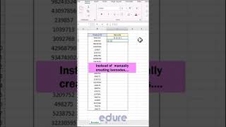 How To Create Barcode In Excel shorts [upl. by Namzed]