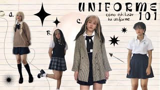 cómo estilizar tu uniforme para verte cool este regreso a clases 🧚🏼‍♂️💫 [upl. by Shell]