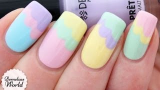 PASTEL CLOUDS NAIL ART TUTORIAL [upl. by Kevina]