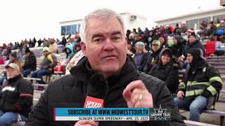 midwesttourtv  LIVE LOOKIN  Slinger Super Speedway  Slinger WI  April 23rd 2023 [upl. by Courtland]