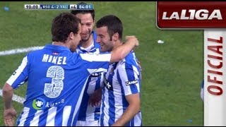 Golazo de vaselina de Agirretxe 42en el Real Sociedad  Valencia CF  HD [upl. by Alage]