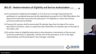 Module 10 Redetermination of Eligibility and Service Authorization [upl. by Ryley]