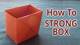 How to make a strong box from paper  DIY  Do it Yourself Origami [upl. by Anirres]