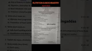 NUTRITION AND BIOCHEMISTRY FINAL EXAM PAPER RUHS nursing nursingaddaa gnm [upl. by Nottage]